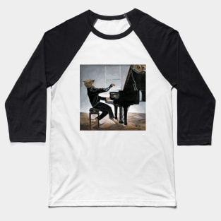 Hyena Pianists Fantasy Image Baseball T-Shirt